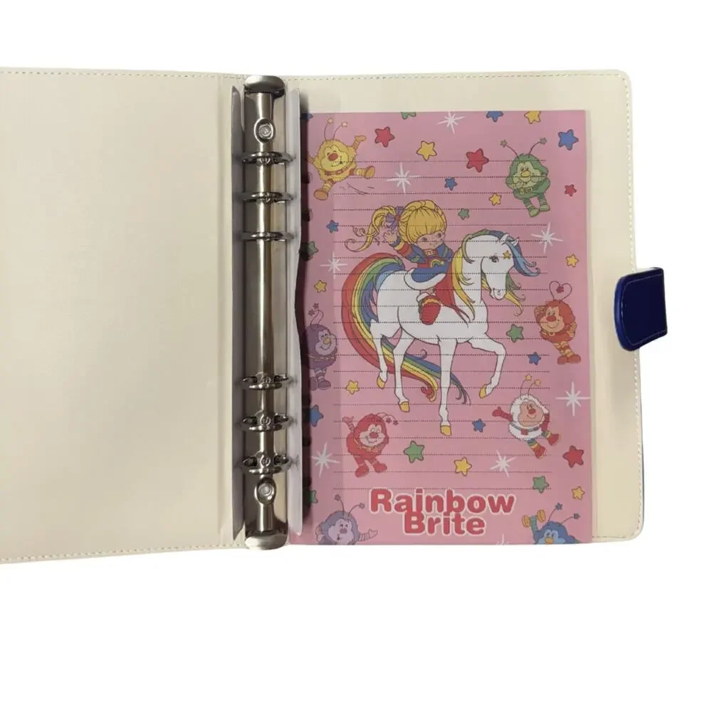 Rainbow Brite A5 6 ring binder with matching paper